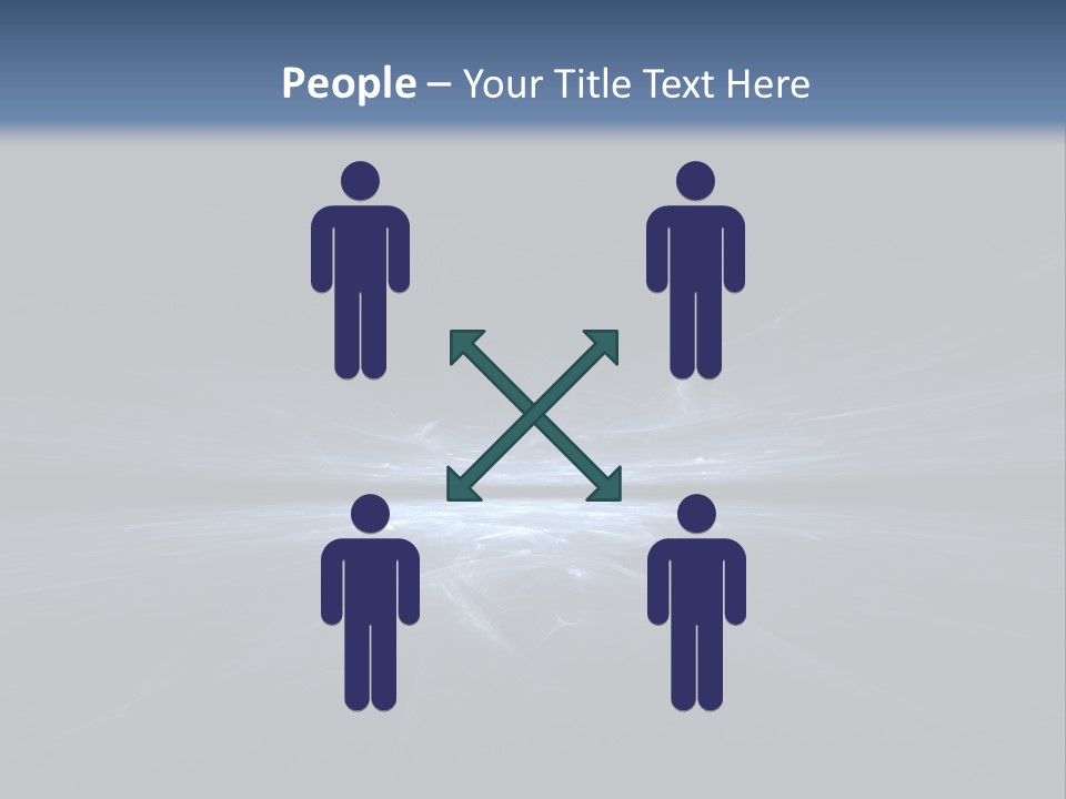 A Black And Blue Background With A White Light PowerPoint Template