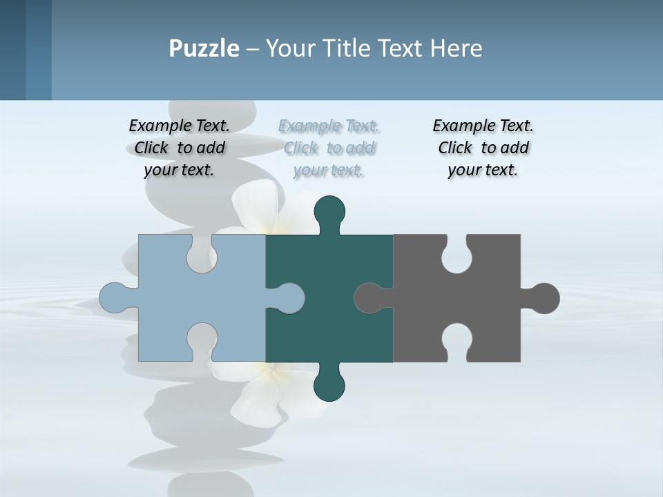 A Stack Of Rocks With Flowers On Top Of It PowerPoint Template