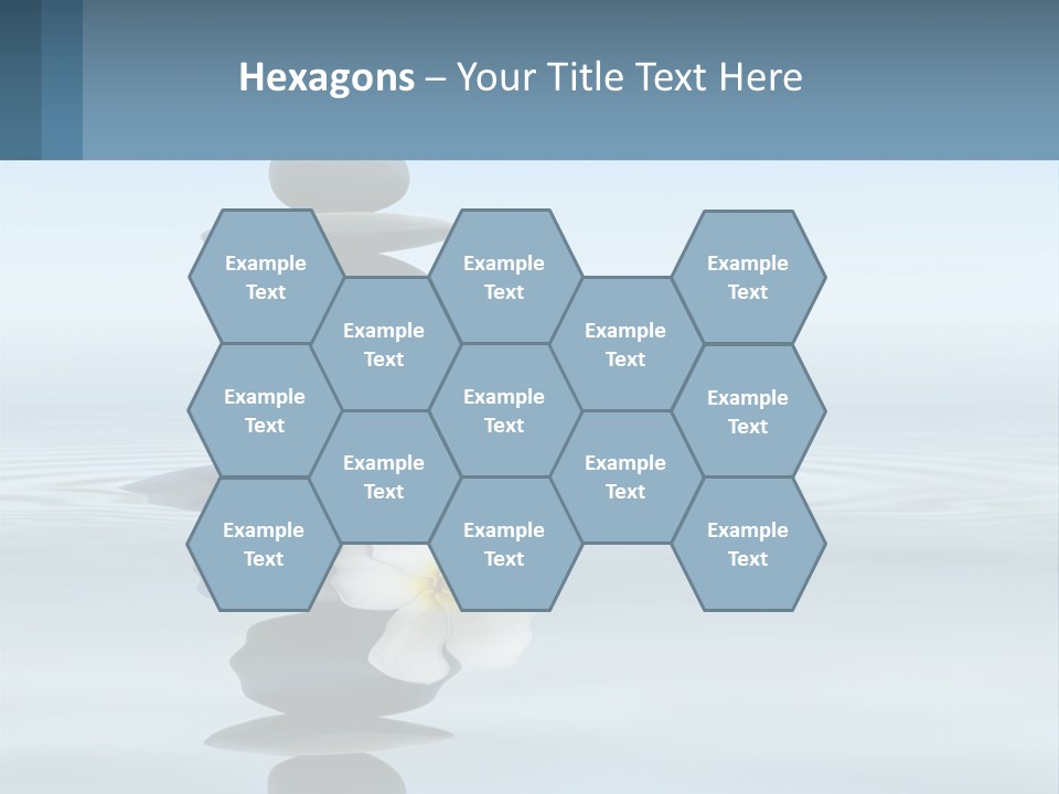 A Stack Of Rocks With Flowers On Top Of It PowerPoint Template