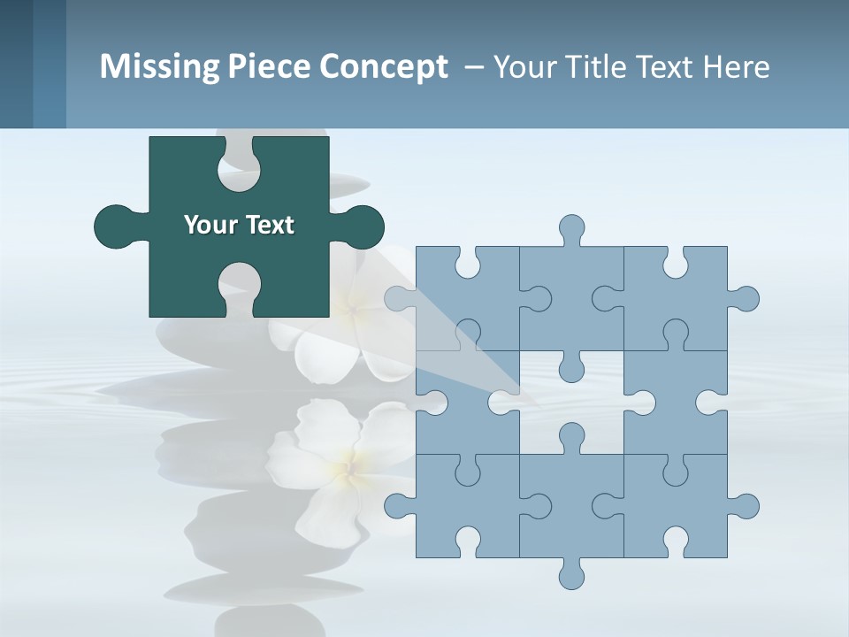 A Stack Of Rocks With Flowers On Top Of It PowerPoint Template