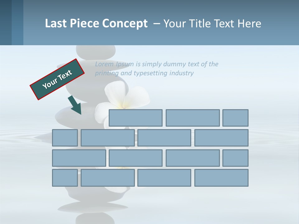 A Stack Of Rocks With Flowers On Top Of It PowerPoint Template