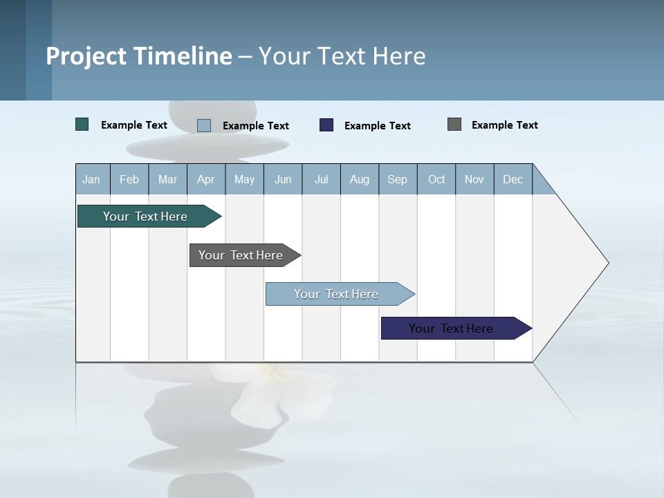 A Stack Of Rocks With Flowers On Top Of It PowerPoint Template