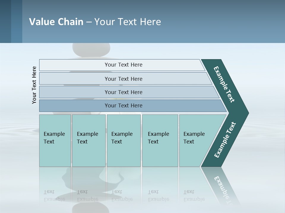 A Stack Of Rocks With Flowers On Top Of It PowerPoint Template