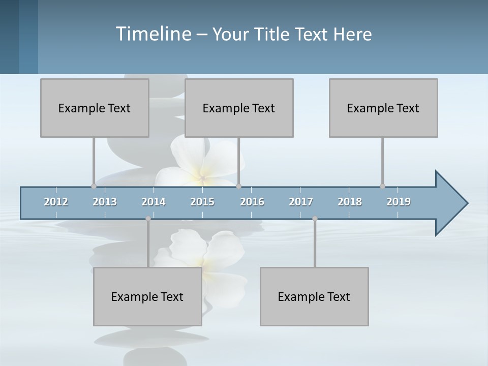 A Stack Of Rocks With Flowers On Top Of It PowerPoint Template