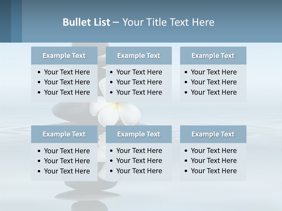 A Stack Of Rocks With Flowers On Top Of It PowerPoint Template