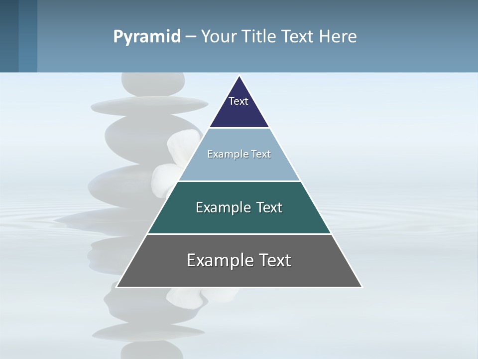 A Stack Of Rocks With Flowers On Top Of It PowerPoint Template