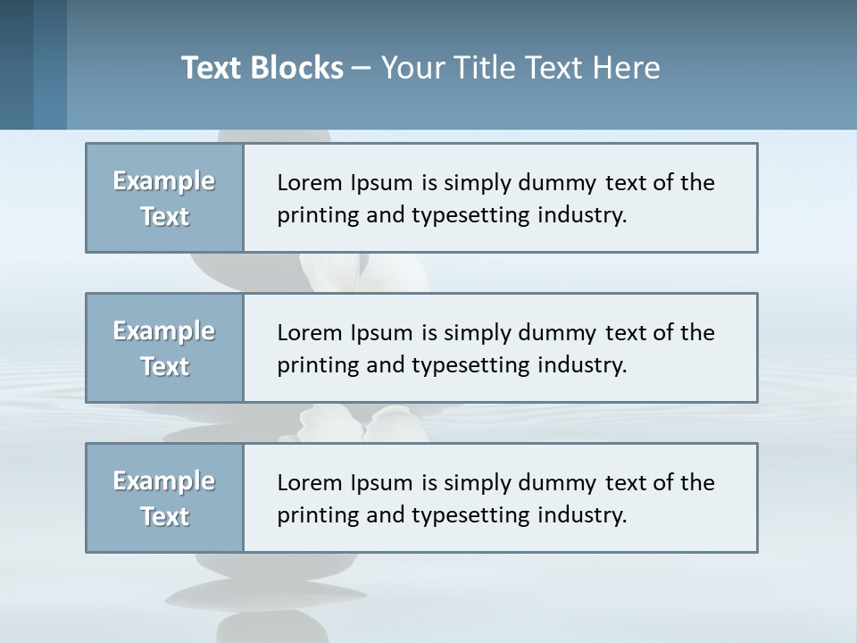 A Stack Of Rocks With Flowers On Top Of It PowerPoint Template