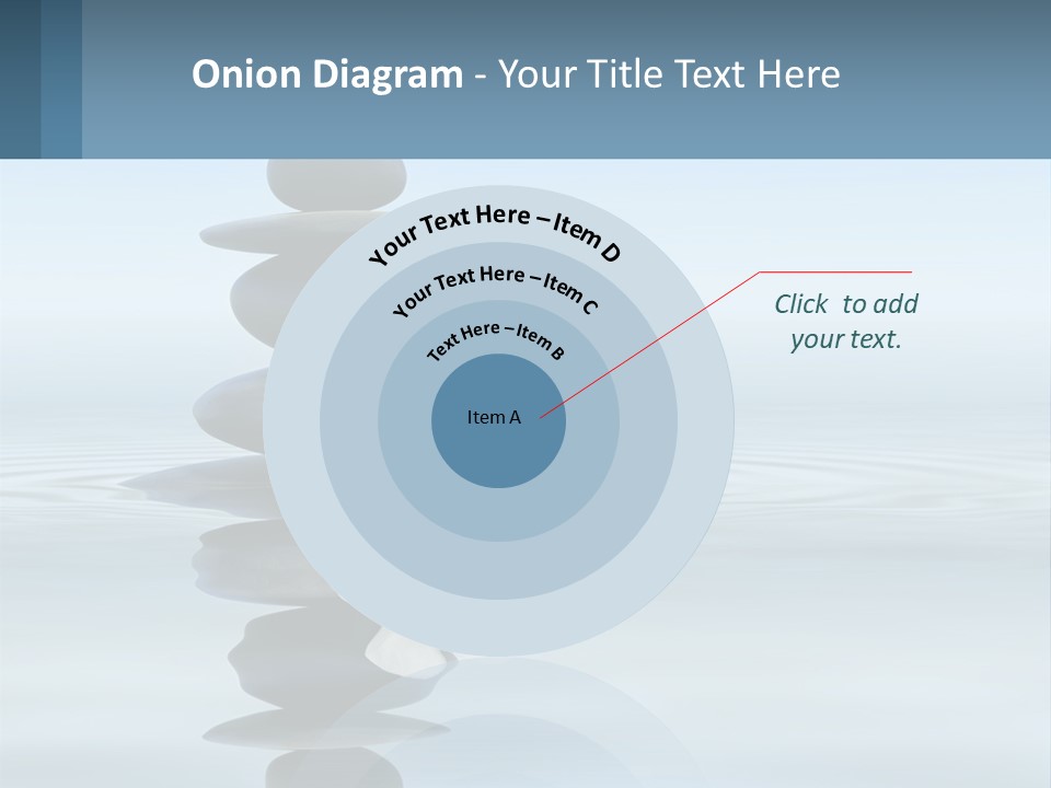A Stack Of Rocks With Flowers On Top Of It PowerPoint Template