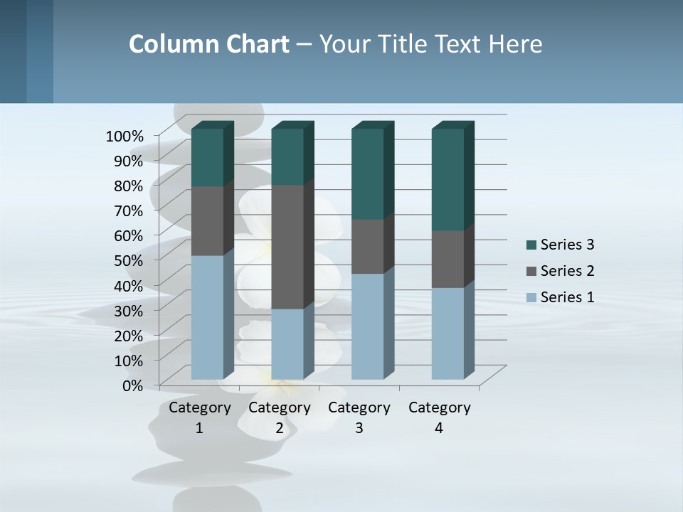 A Stack Of Rocks With Flowers On Top Of It PowerPoint Template
