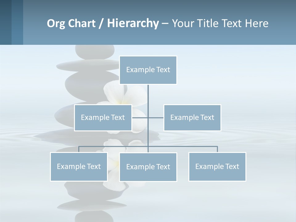 A Stack Of Rocks With Flowers On Top Of It PowerPoint Template