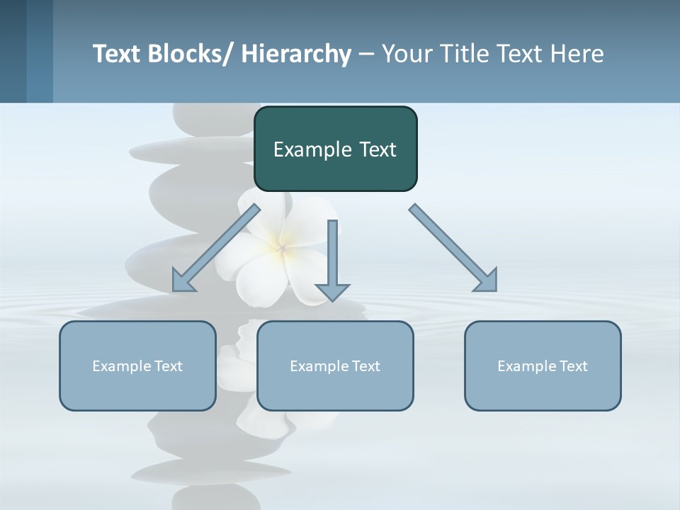 A Stack Of Rocks With Flowers On Top Of It PowerPoint Template