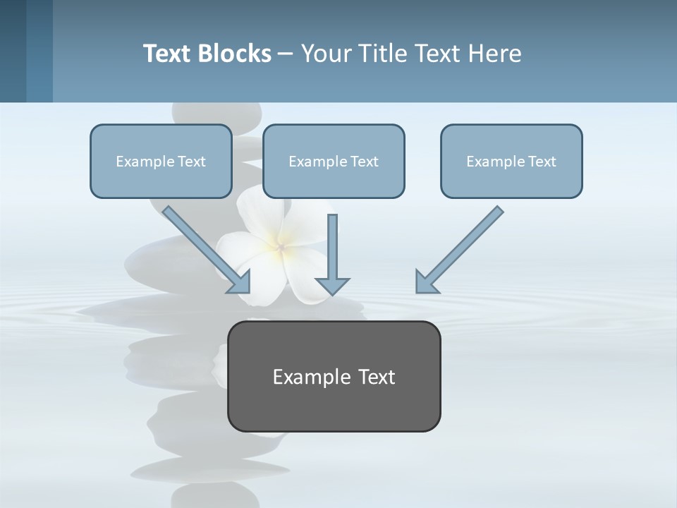 A Stack Of Rocks With Flowers On Top Of It PowerPoint Template