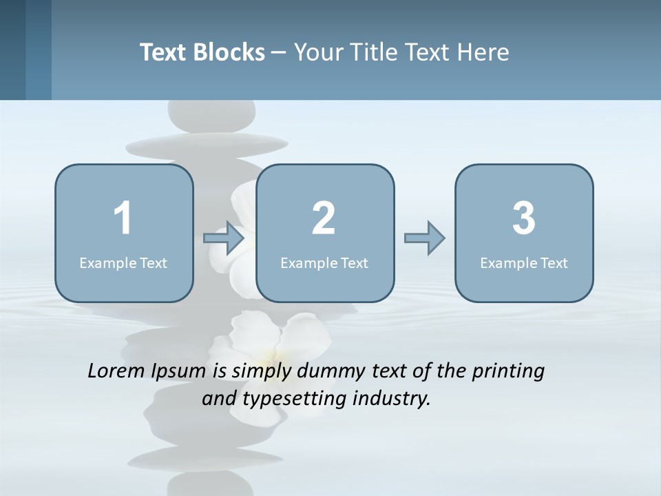 A Stack Of Rocks With Flowers On Top Of It PowerPoint Template