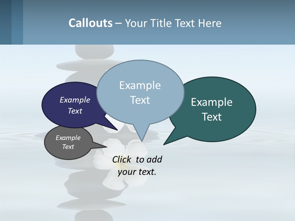 A Stack Of Rocks With Flowers On Top Of It PowerPoint Template