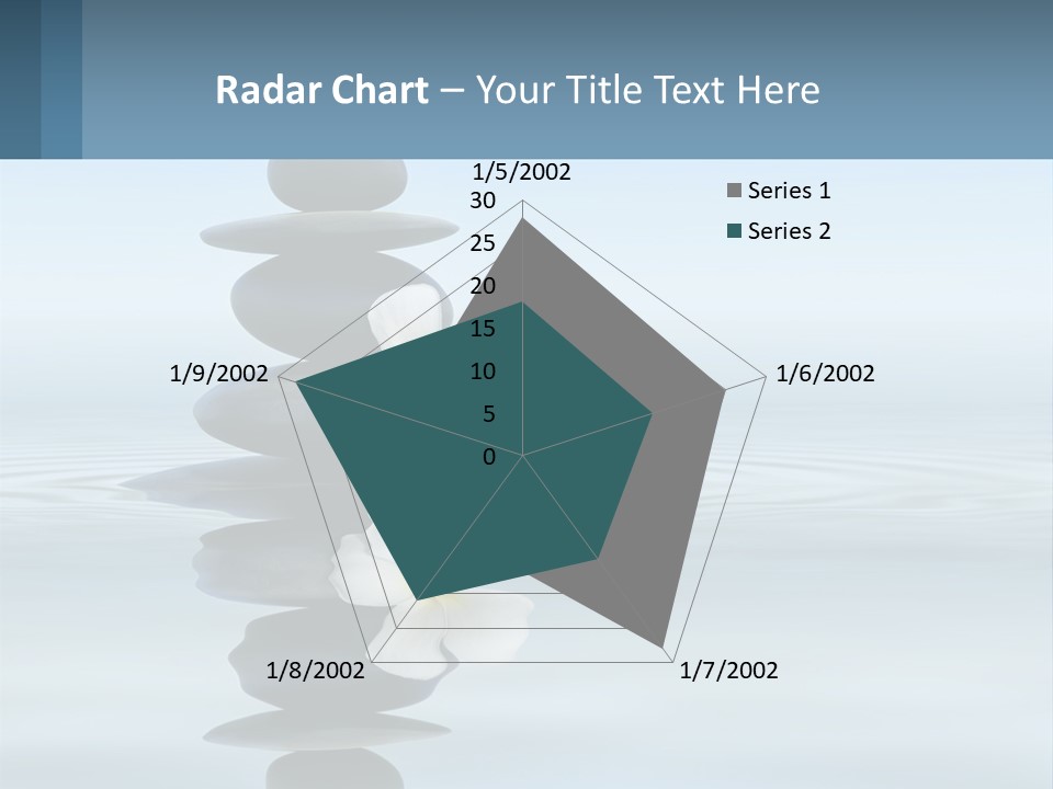 A Stack Of Rocks With Flowers On Top Of It PowerPoint Template
