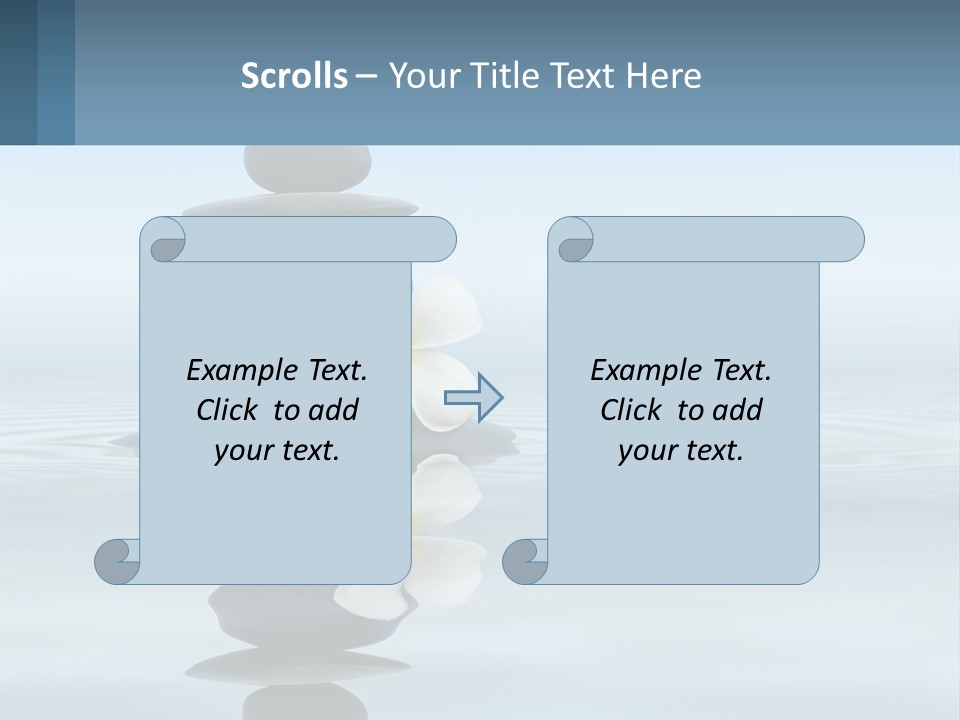 A Stack Of Rocks With Flowers On Top Of It PowerPoint Template
