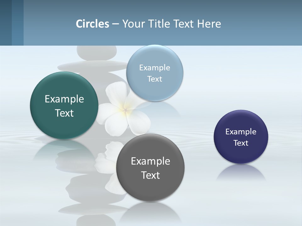 A Stack Of Rocks With Flowers On Top Of It PowerPoint Template