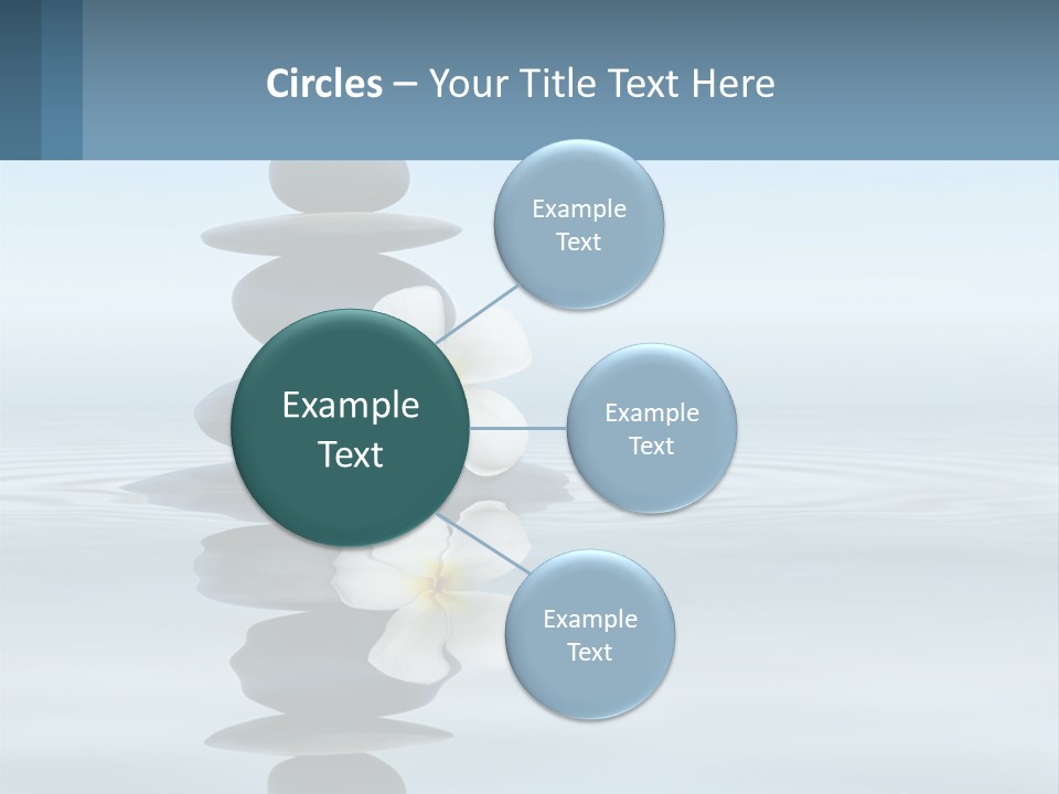 A Stack Of Rocks With Flowers On Top Of It PowerPoint Template