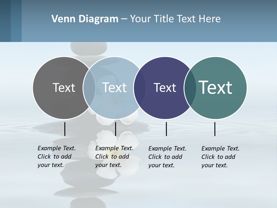 A Stack Of Rocks With Flowers On Top Of It PowerPoint Template