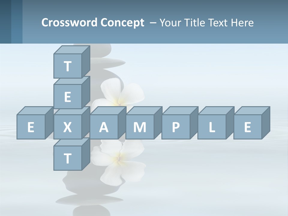 A Stack Of Rocks With Flowers On Top Of It PowerPoint Template