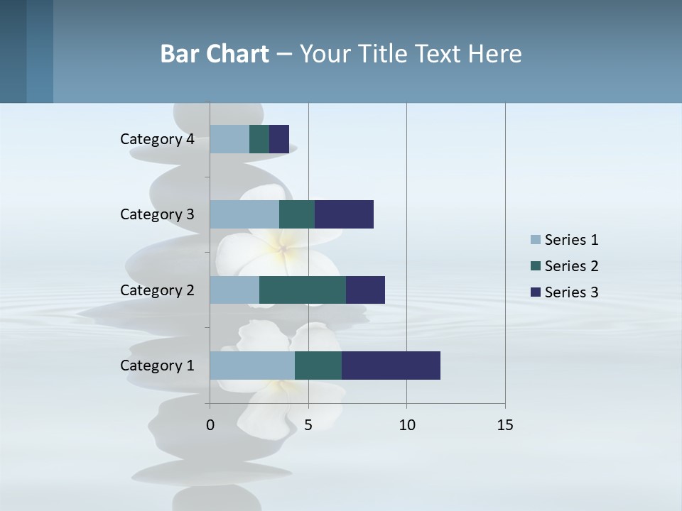 A Stack Of Rocks With Flowers On Top Of It PowerPoint Template