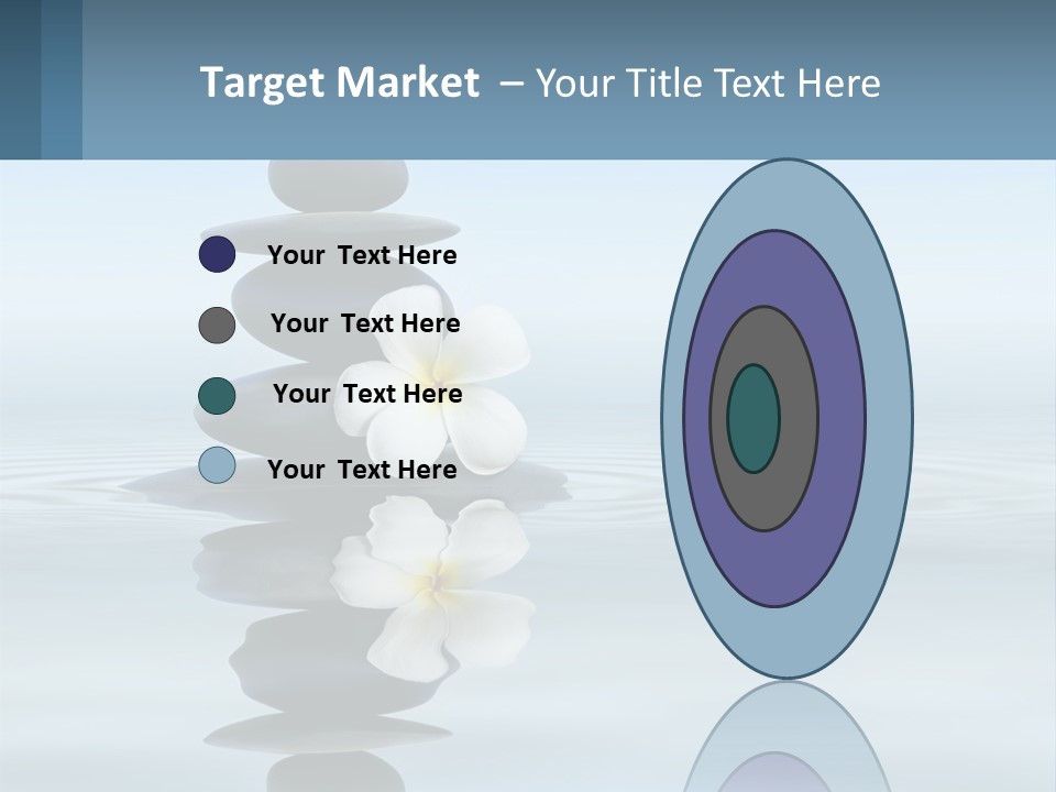 A Stack Of Rocks With Flowers On Top Of It PowerPoint Template