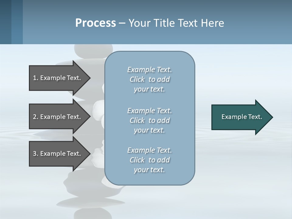 A Stack Of Rocks With Flowers On Top Of It PowerPoint Template