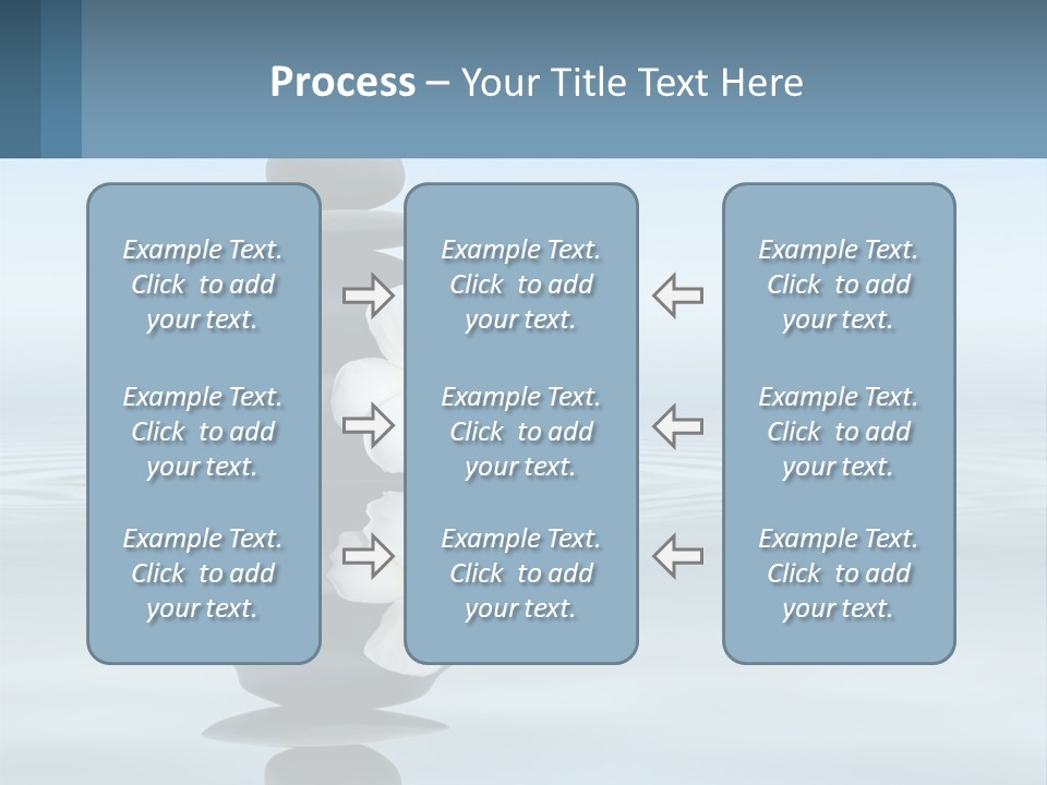 A Stack Of Rocks With Flowers On Top Of It PowerPoint Template