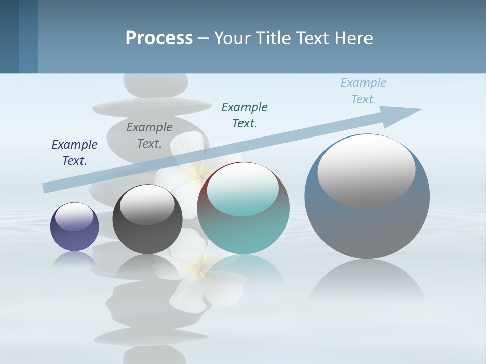A Stack Of Rocks With Flowers On Top Of It PowerPoint Template