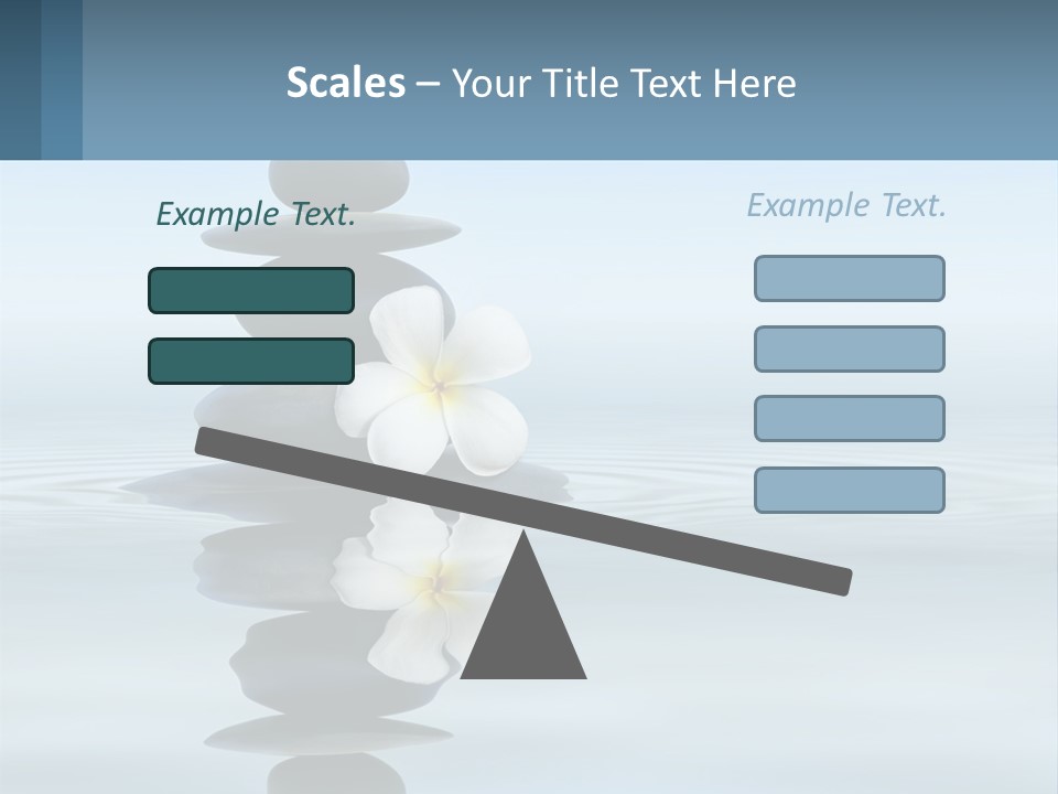 A Stack Of Rocks With Flowers On Top Of It PowerPoint Template