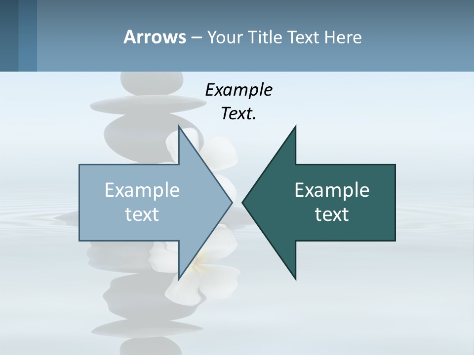 A Stack Of Rocks With Flowers On Top Of It PowerPoint Template