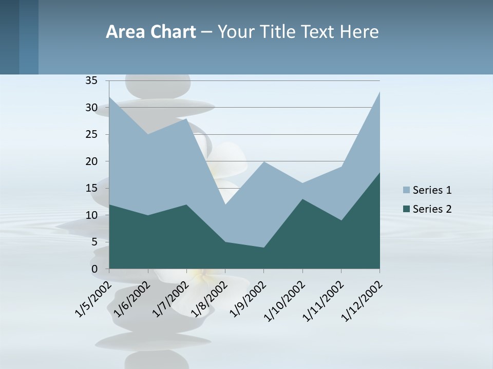 A Stack Of Rocks With Flowers On Top Of It PowerPoint Template
