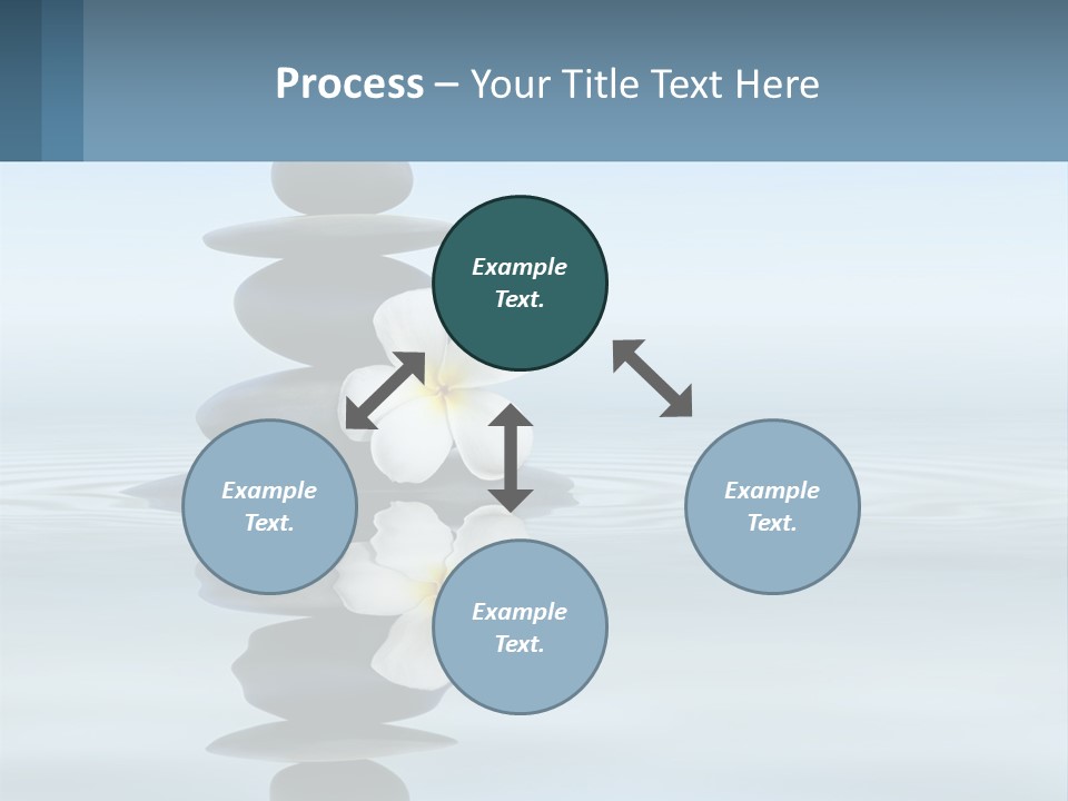 A Stack Of Rocks With Flowers On Top Of It PowerPoint Template
