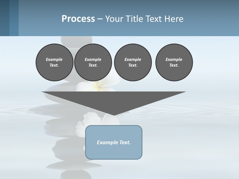 A Stack Of Rocks With Flowers On Top Of It PowerPoint Template