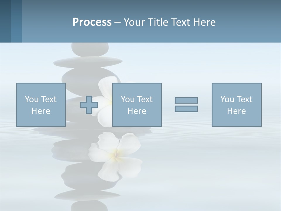 A Stack Of Rocks With Flowers On Top Of It PowerPoint Template