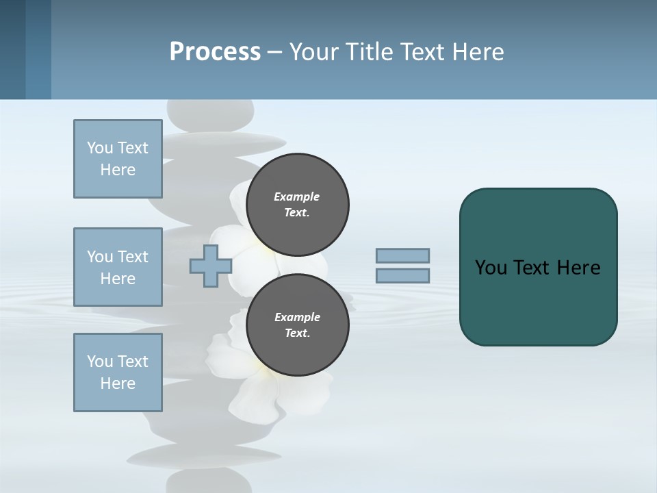 A Stack Of Rocks With Flowers On Top Of It PowerPoint Template