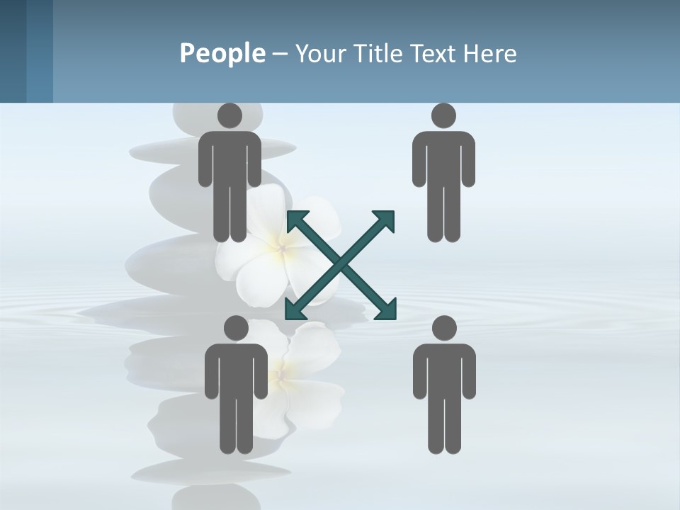 A Stack Of Rocks With Flowers On Top Of It PowerPoint Template