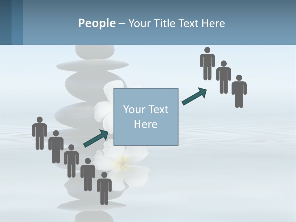 A Stack Of Rocks With Flowers On Top Of It PowerPoint Template