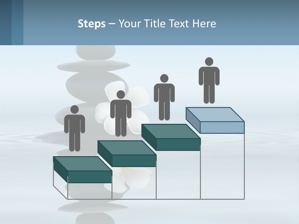 A Stack Of Rocks With Flowers On Top Of It PowerPoint Template