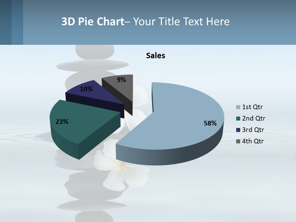 A Stack Of Rocks With Flowers On Top Of It PowerPoint Template