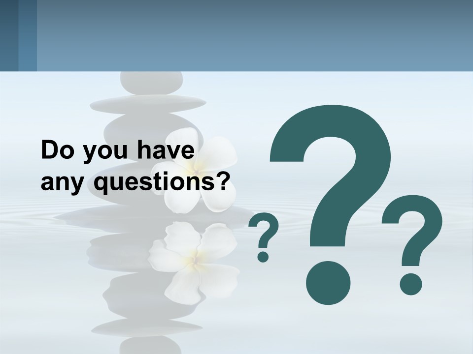 A Stack Of Rocks With Flowers On Top Of It PowerPoint Template