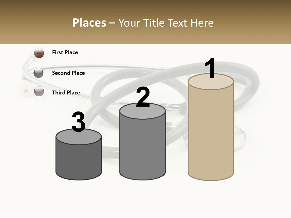 A Medical Powerpoint Presentation With A Stethoscope PowerPoint Template