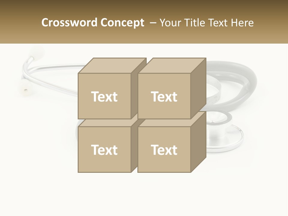A Medical Powerpoint Presentation With A Stethoscope PowerPoint Template