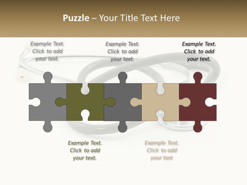 A Medical Powerpoint Presentation With A Stethoscope PowerPoint Template