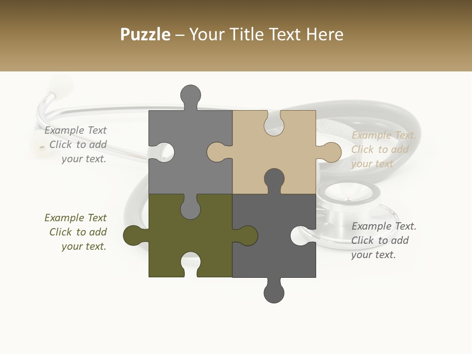 A Medical Powerpoint Presentation With A Stethoscope PowerPoint Template