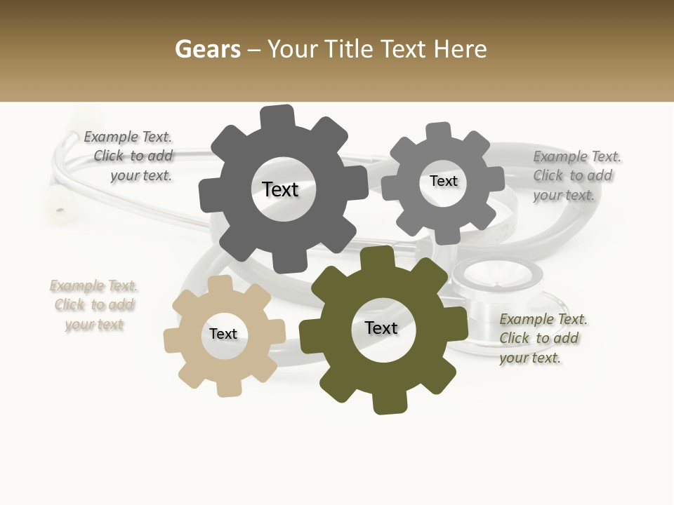 A Medical Powerpoint Presentation With A Stethoscope PowerPoint Template