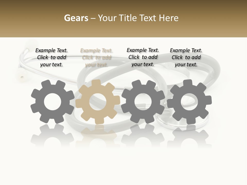 A Medical Powerpoint Presentation With A Stethoscope PowerPoint Template