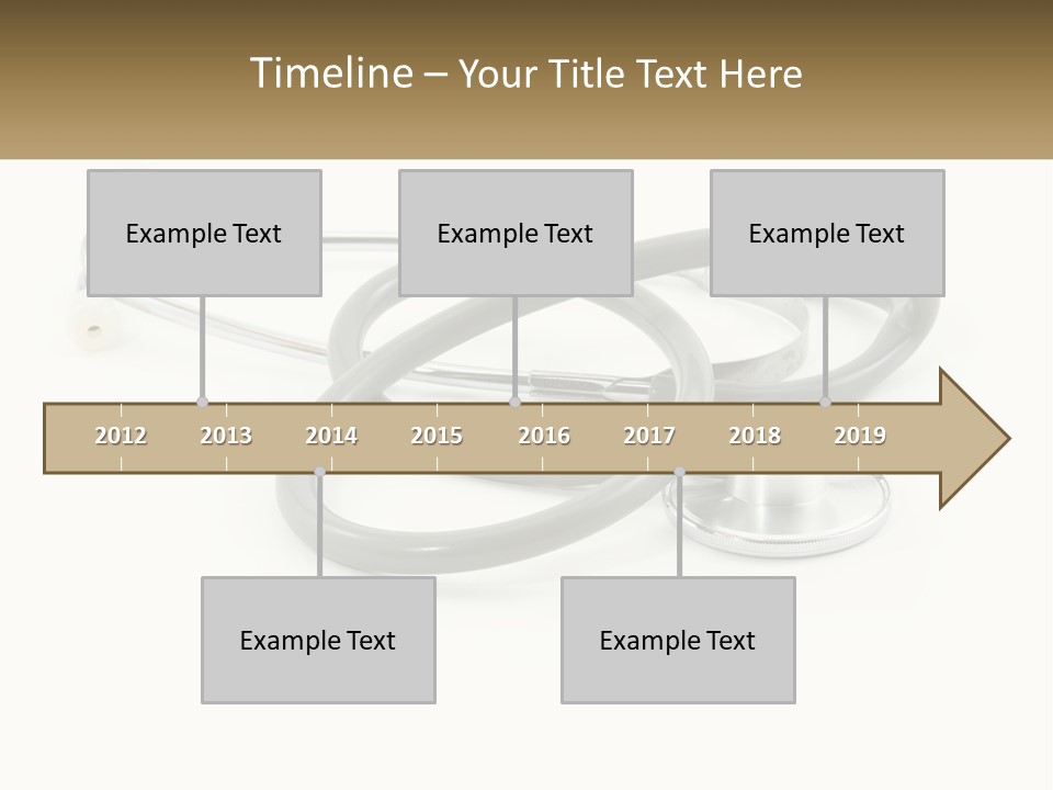 A Medical Powerpoint Presentation With A Stethoscope PowerPoint Template