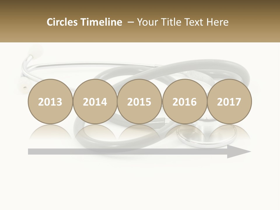 A Medical Powerpoint Presentation With A Stethoscope PowerPoint Template