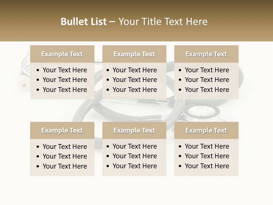 A Medical Powerpoint Presentation With A Stethoscope PowerPoint Template